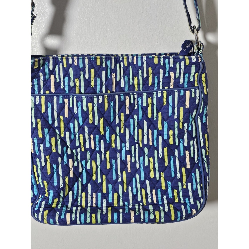 Vera Bradley Crossbody Bag Katalina Showers Print Blue Green - Picture 7 of 12